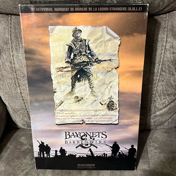 その他 SIDE SHOW BAYONETS&BARBED Sideshow Bayonets & Barbed Wire WWI Figure 12” Military
